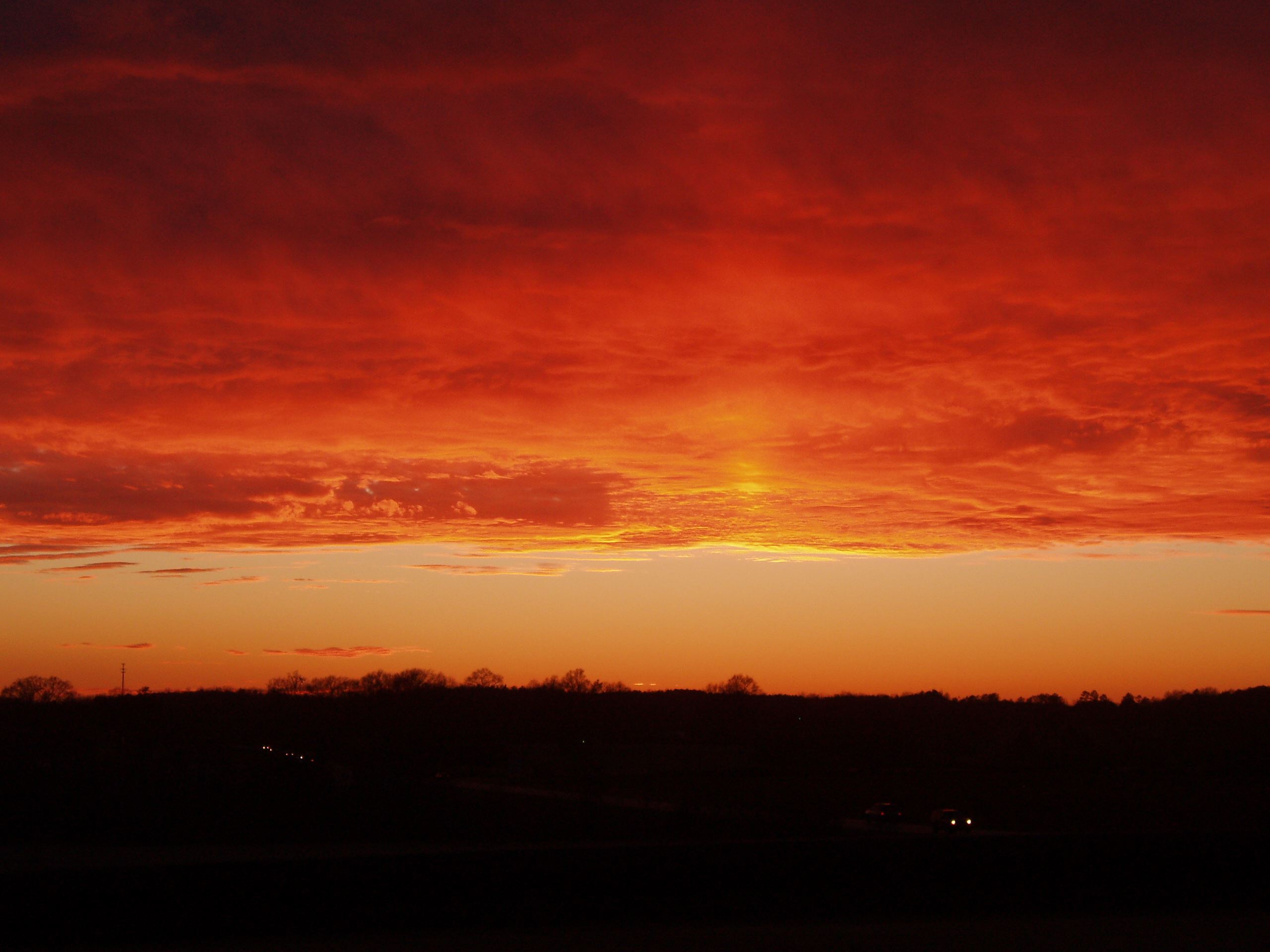 Sunrise Over LM Lake 2-15-05